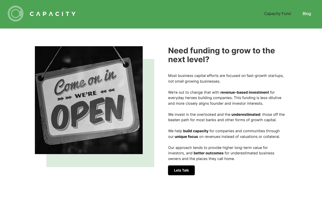 capacity capital