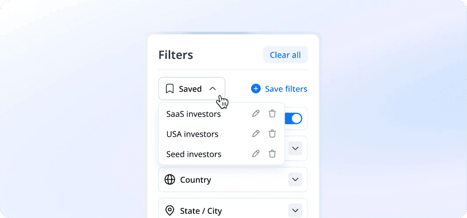Saved Search Filters - Image